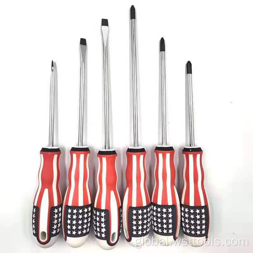 Phillips and Slotted American Flag Rachet Screwdriver Supplier